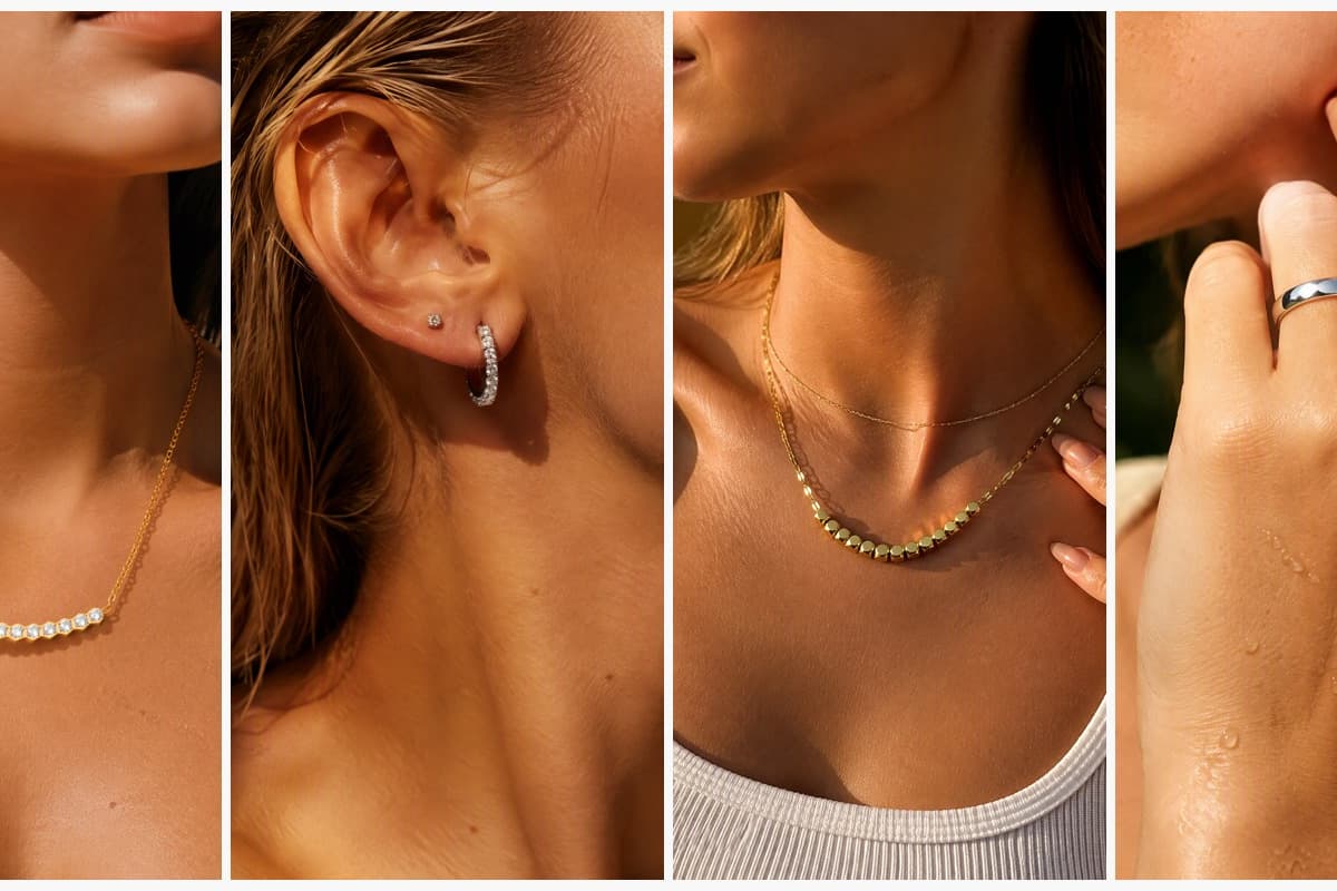 Dainty Curved Bar Necklace