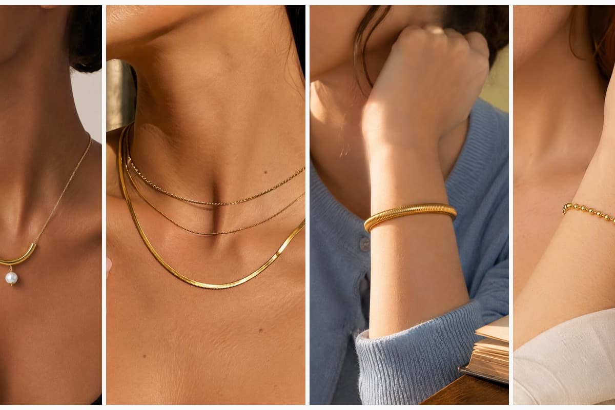 Minimalist Curved Bar Necklace