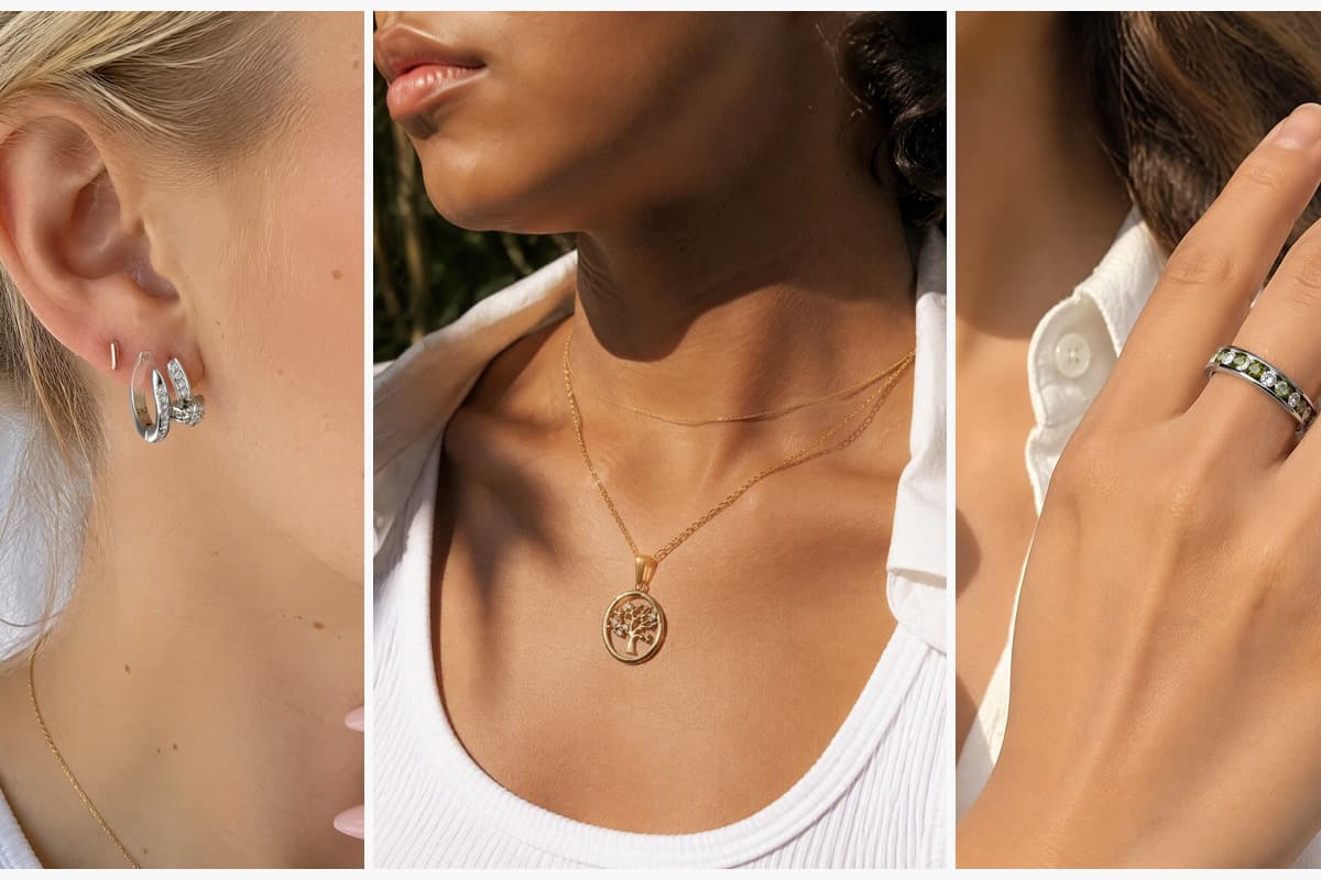 Dainty Flower Leaf Huggie Earrings