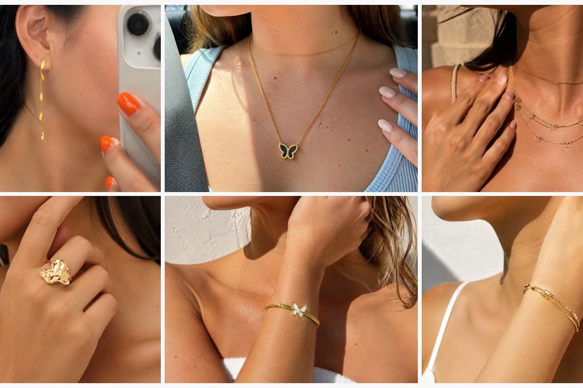 Dainty Leaf Chain Drop Earrings
