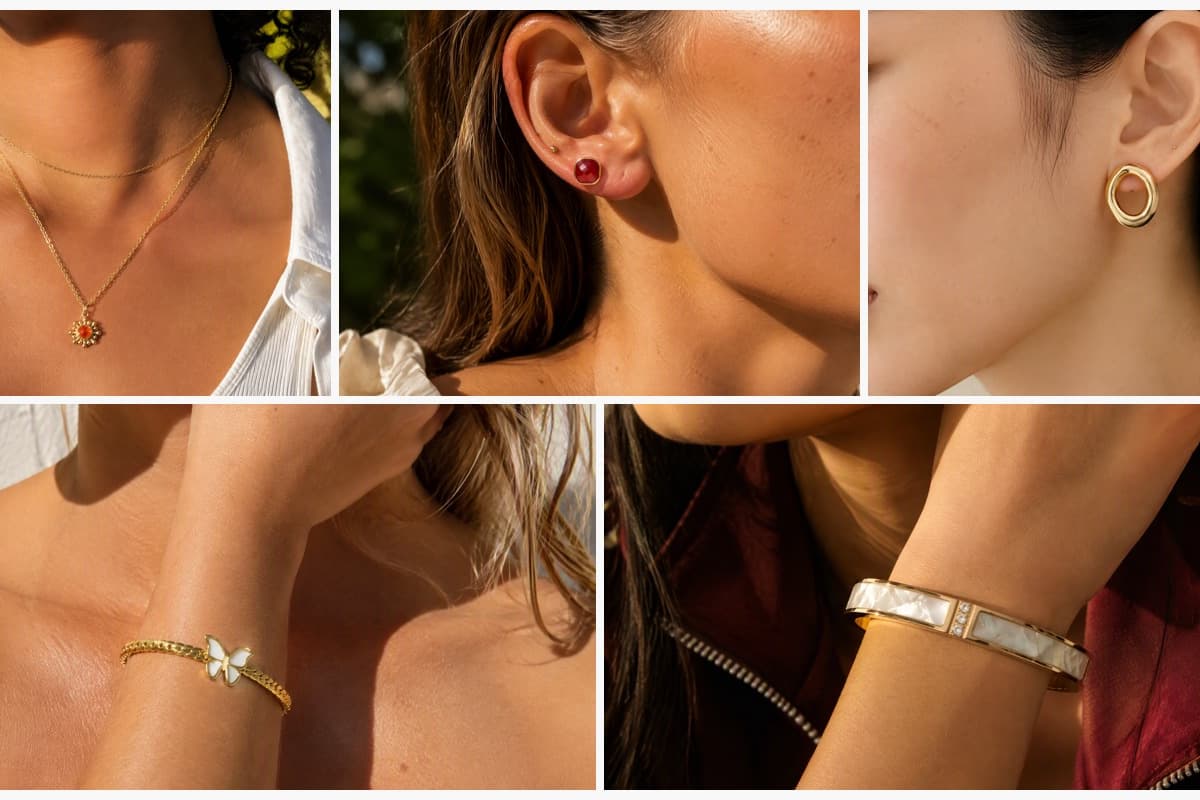 Dainty Flower Gem Necklace