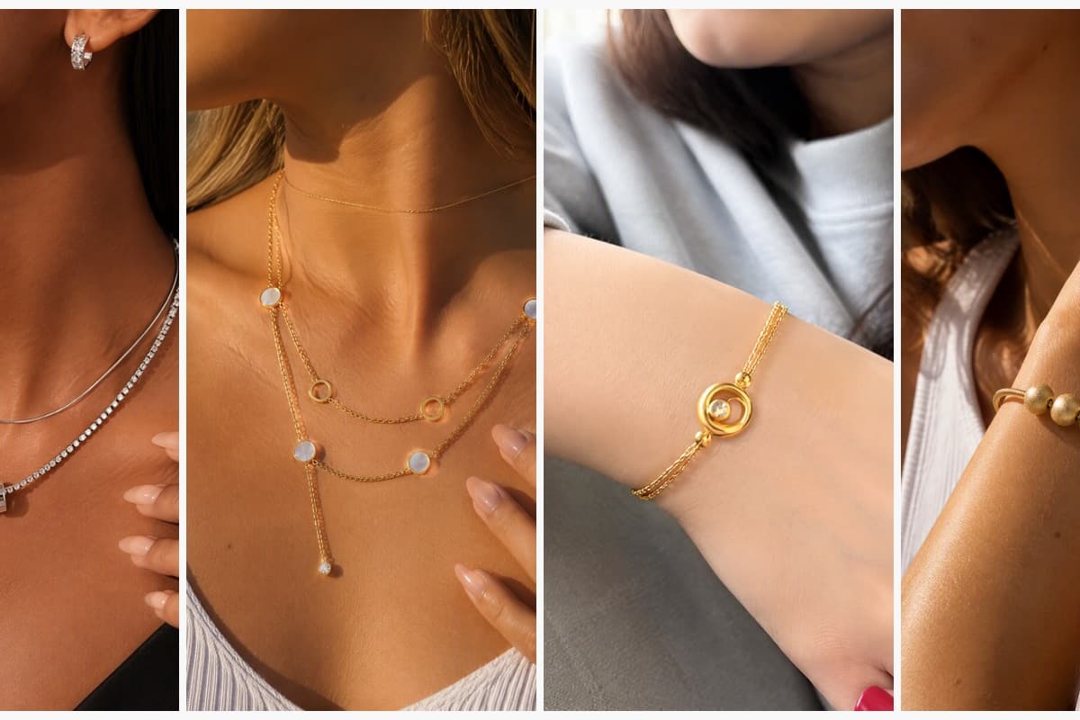 Dainty Double Layer Disc Necklace