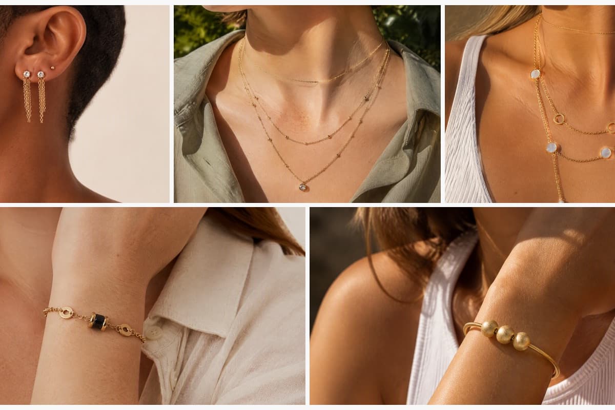 Dainty Chain Drop Earrings