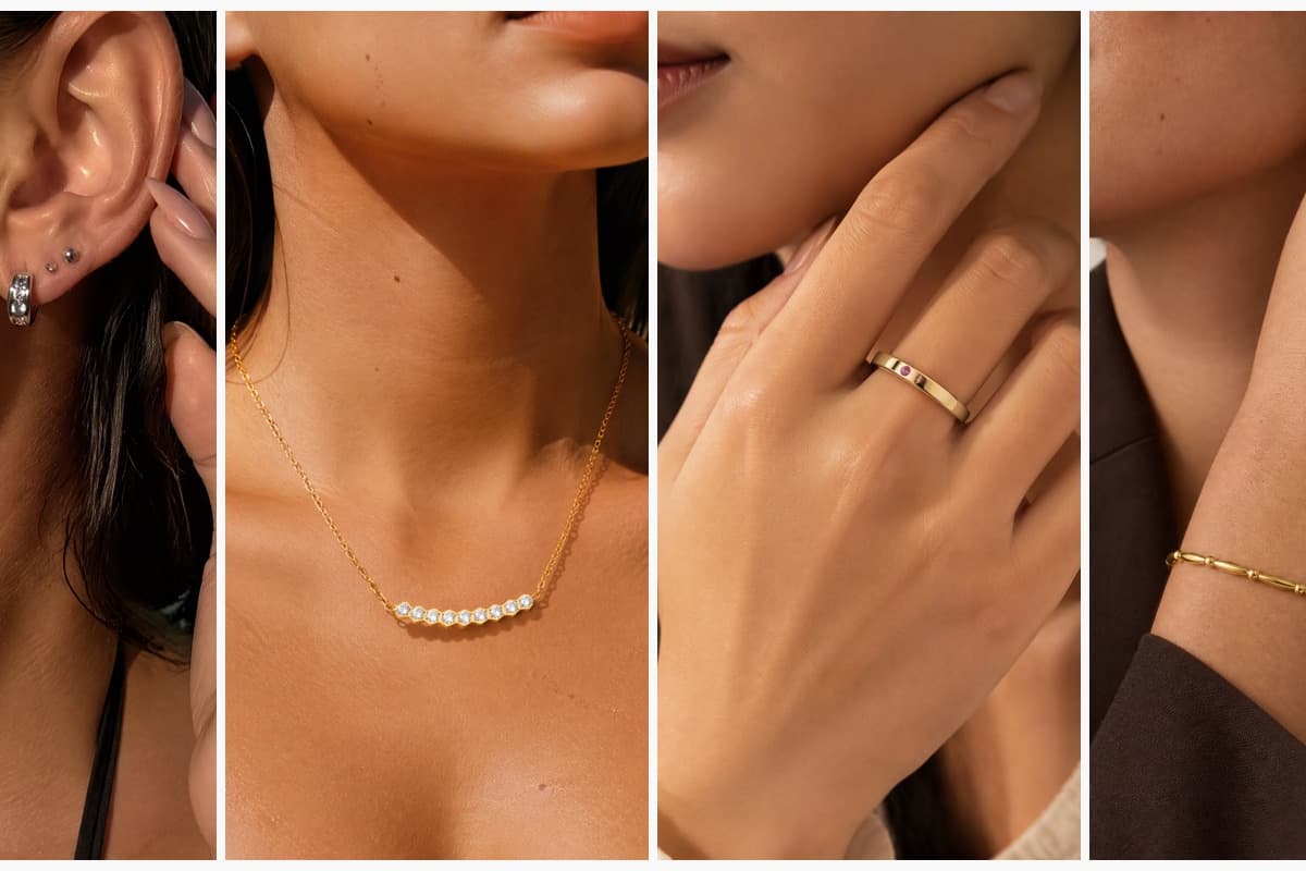 Paved Hoop Earrings