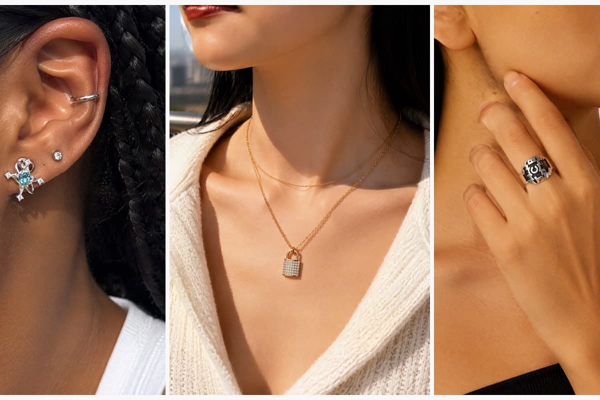Dainty Cross Stud Earrings