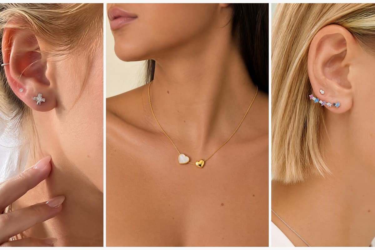 Dainty Cross Stud Earrings