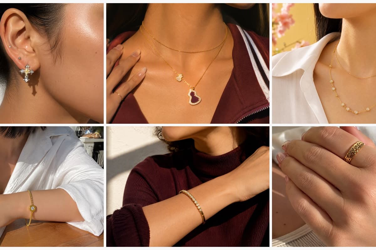 Dainty Cross Stud Earrings