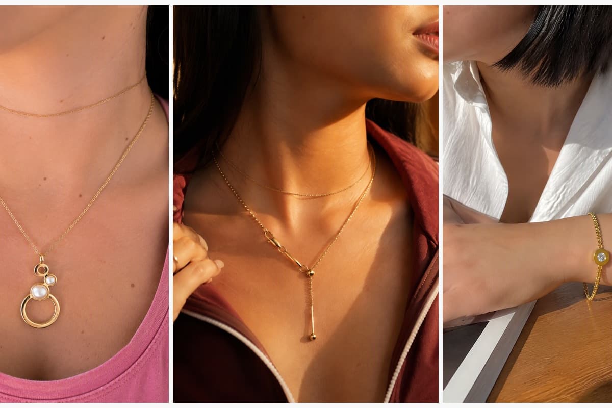 Minimalist Circle Drop Necklace