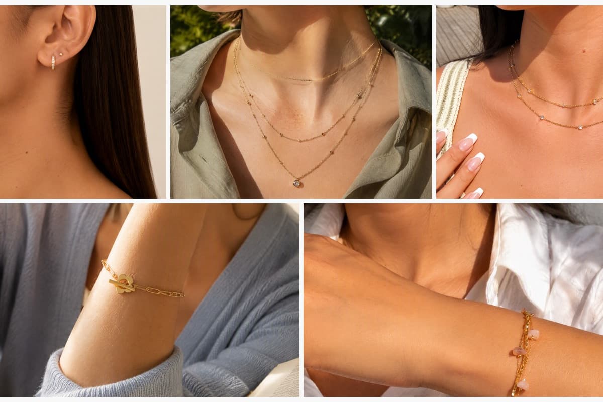 Dainty Paved Open Hoop Earrings
