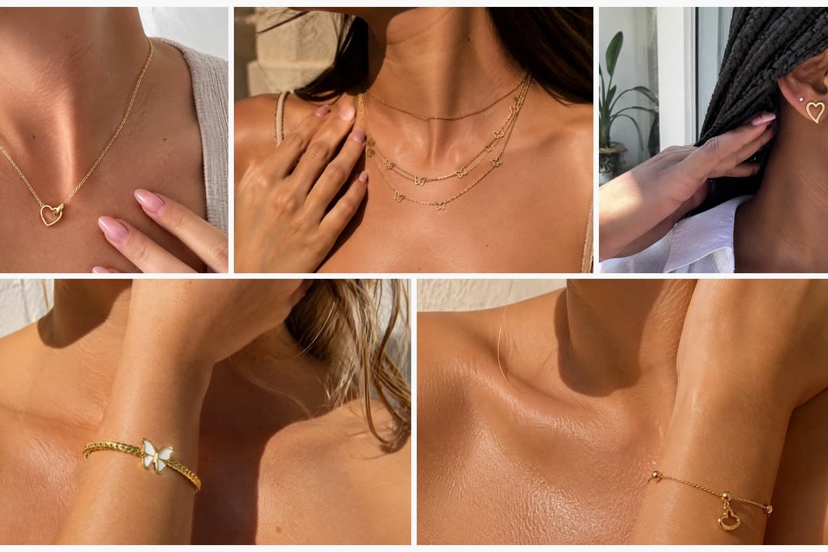 Dainty Open Heart Pendant Necklace