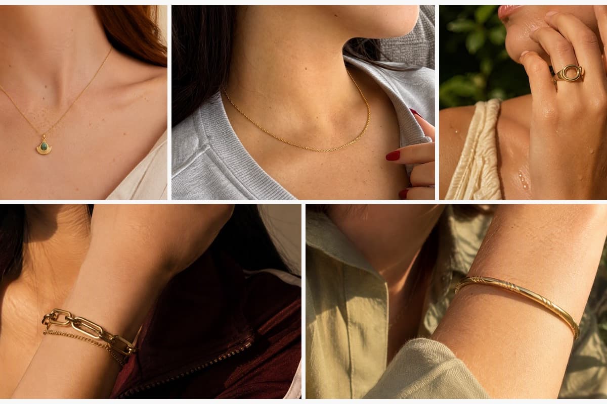 Dainty Fan Pendant Necklace
