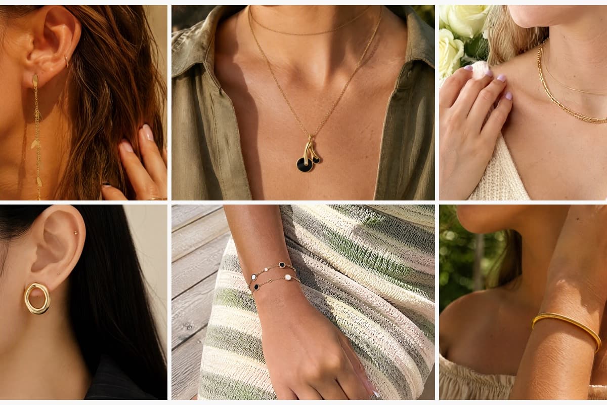 Dainty Butterfly Chain Drop Earrings