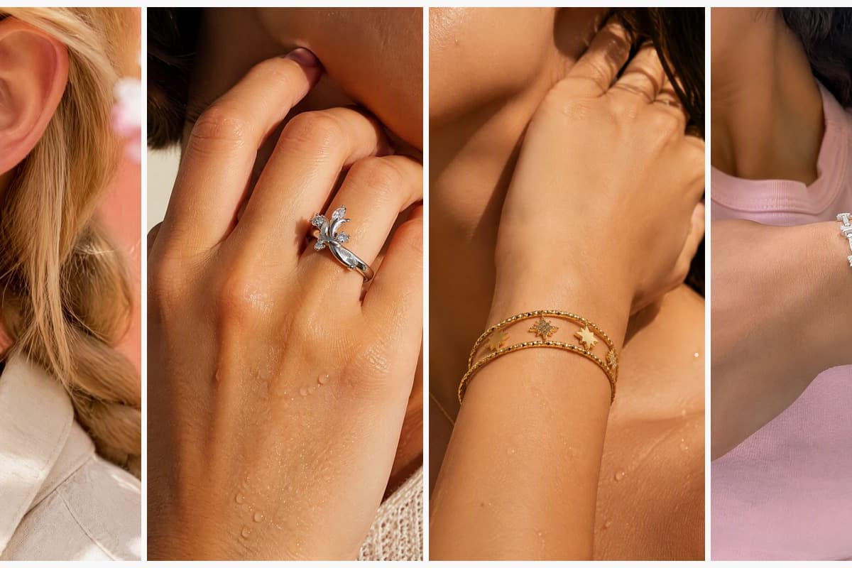 Cute Star Charm Hoop Earrings
