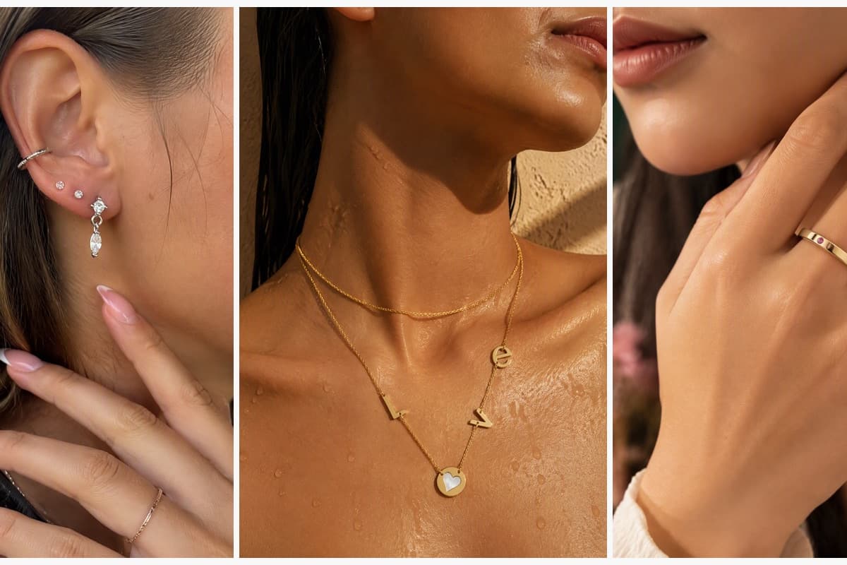 Dainty Marquise Drop Stud Earrings