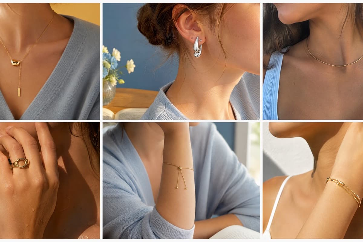 Minimalist Teardrop And Bar Pendant Necklace