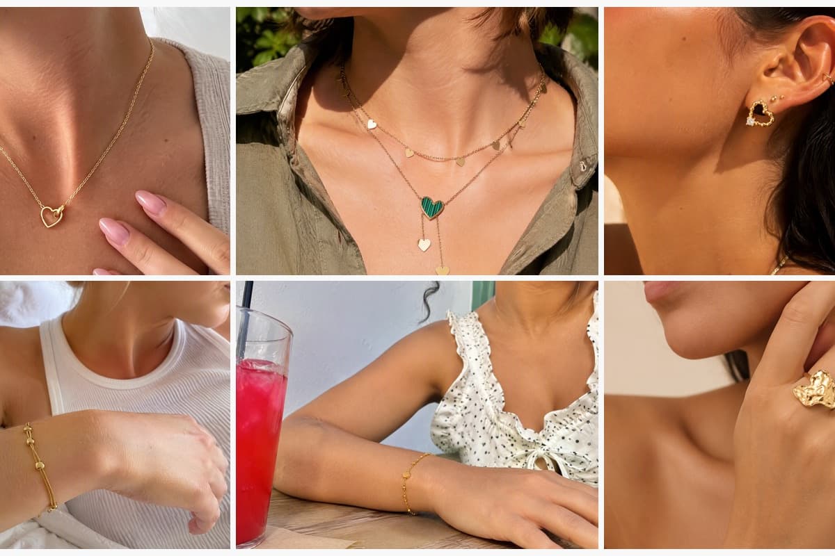 Dainty Open Heart Pendant Necklace