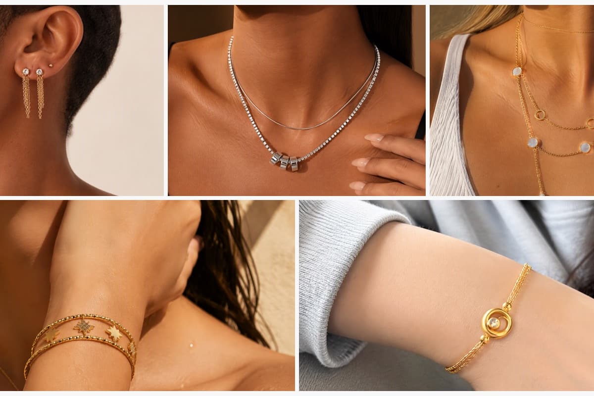 Dainty Chain Drop Earrings