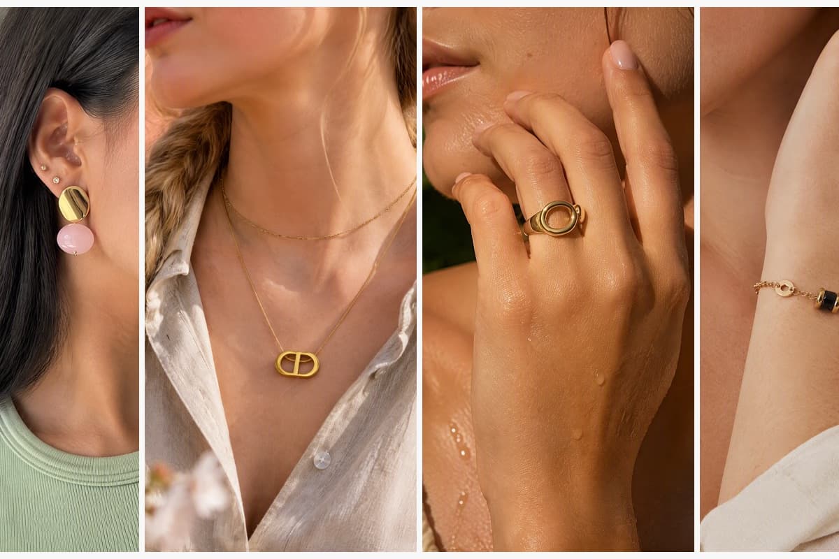 Oval Drop Earrings
