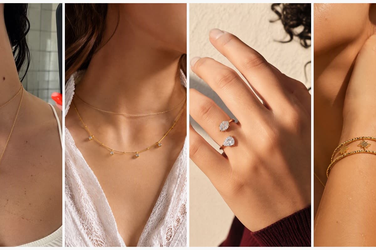 Dainty Single Stone Pendant Necklace