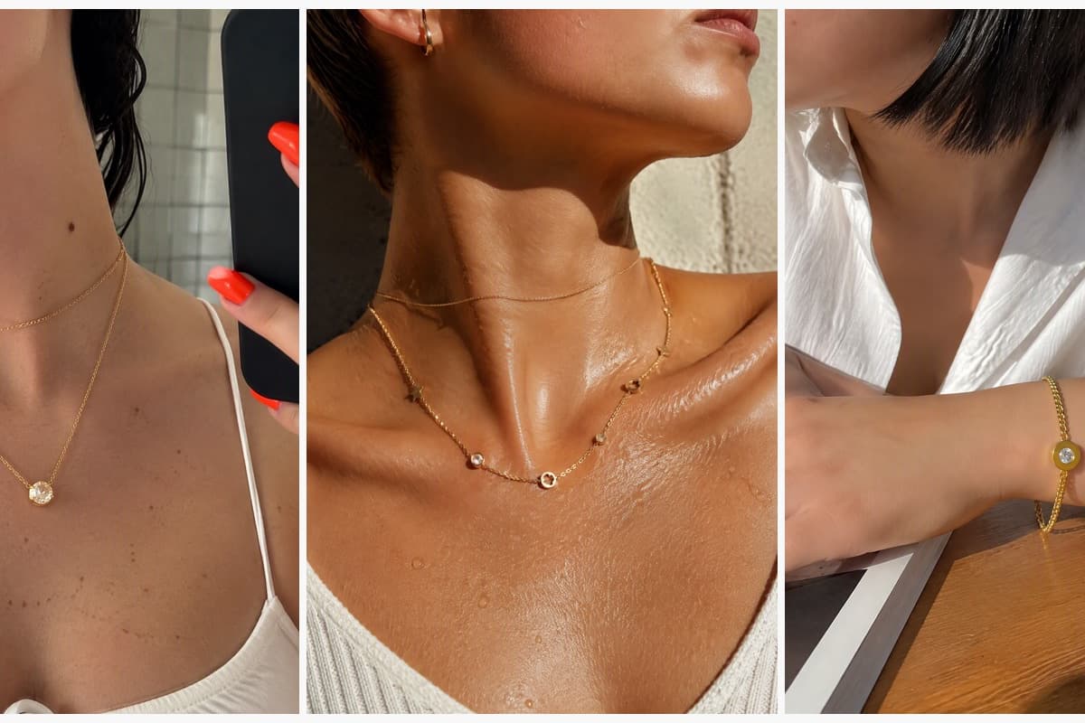 Dainty Single Stone Pendant Necklace