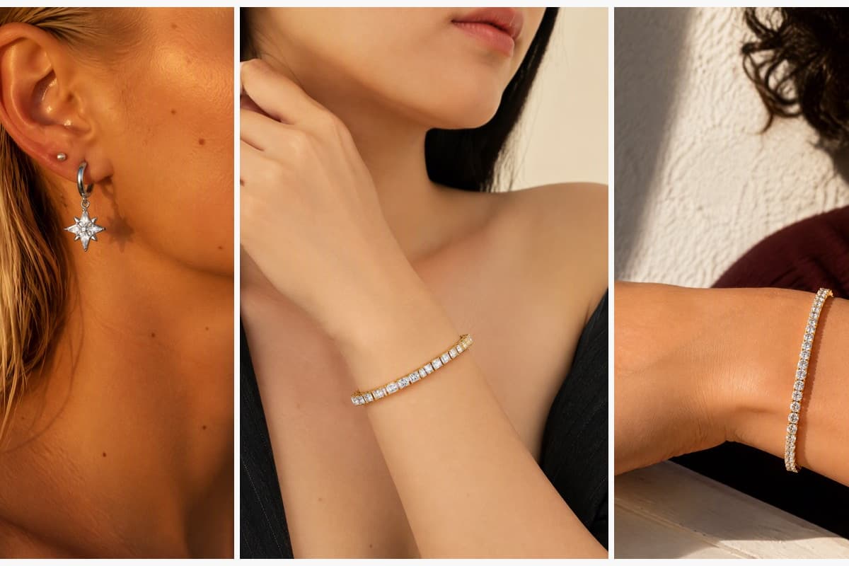 Dainty Star Charm Hoop Earrings