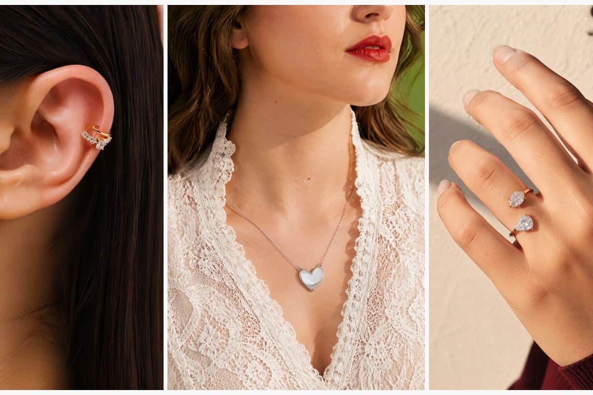 Dainty Heart Open Cuff Earring