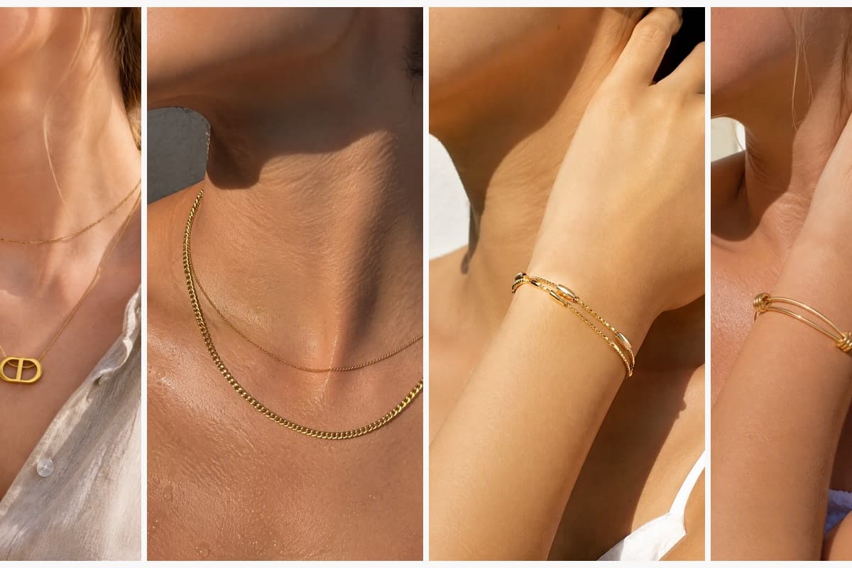 Minimalist Interlocking Oval Necklace