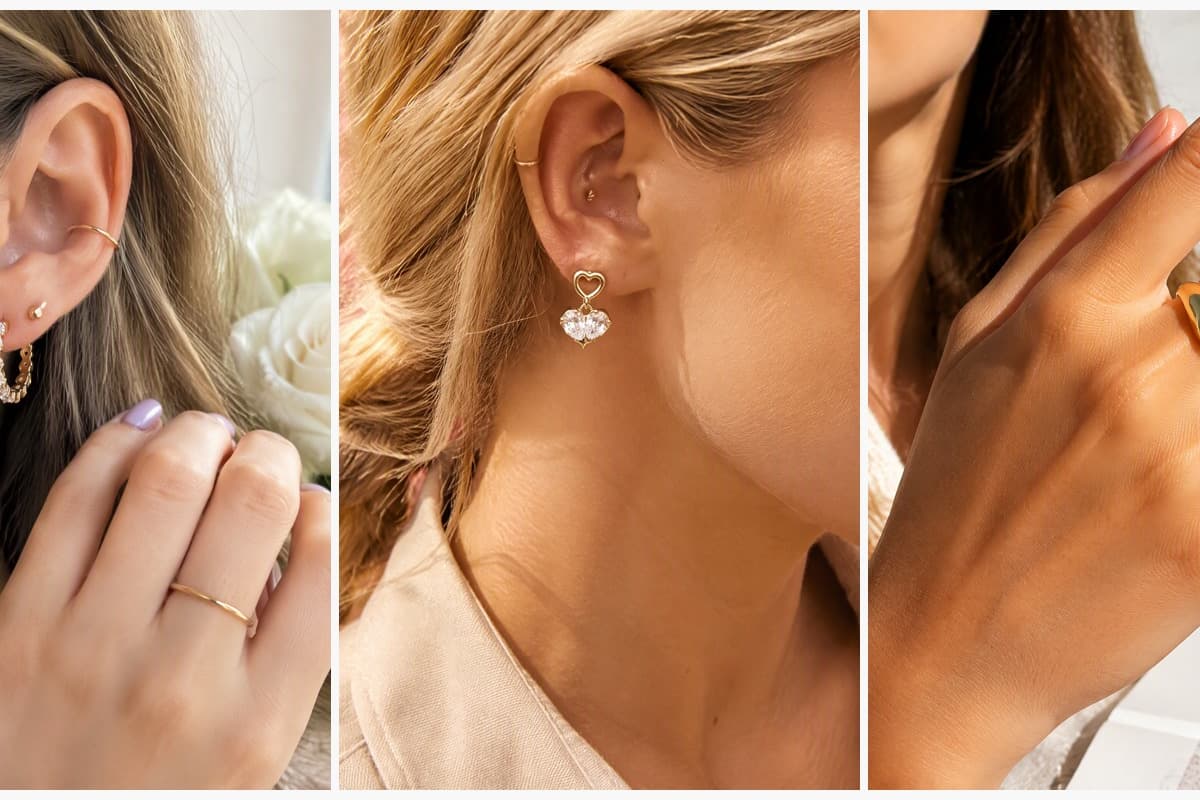 Dainty Stone Huggie Earrings
