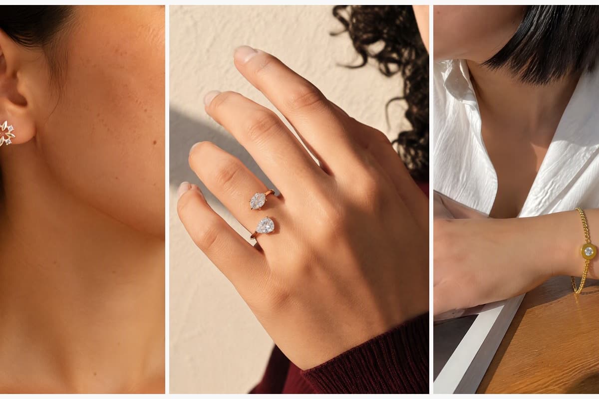 Dainty Star Cluster Stud Earrings