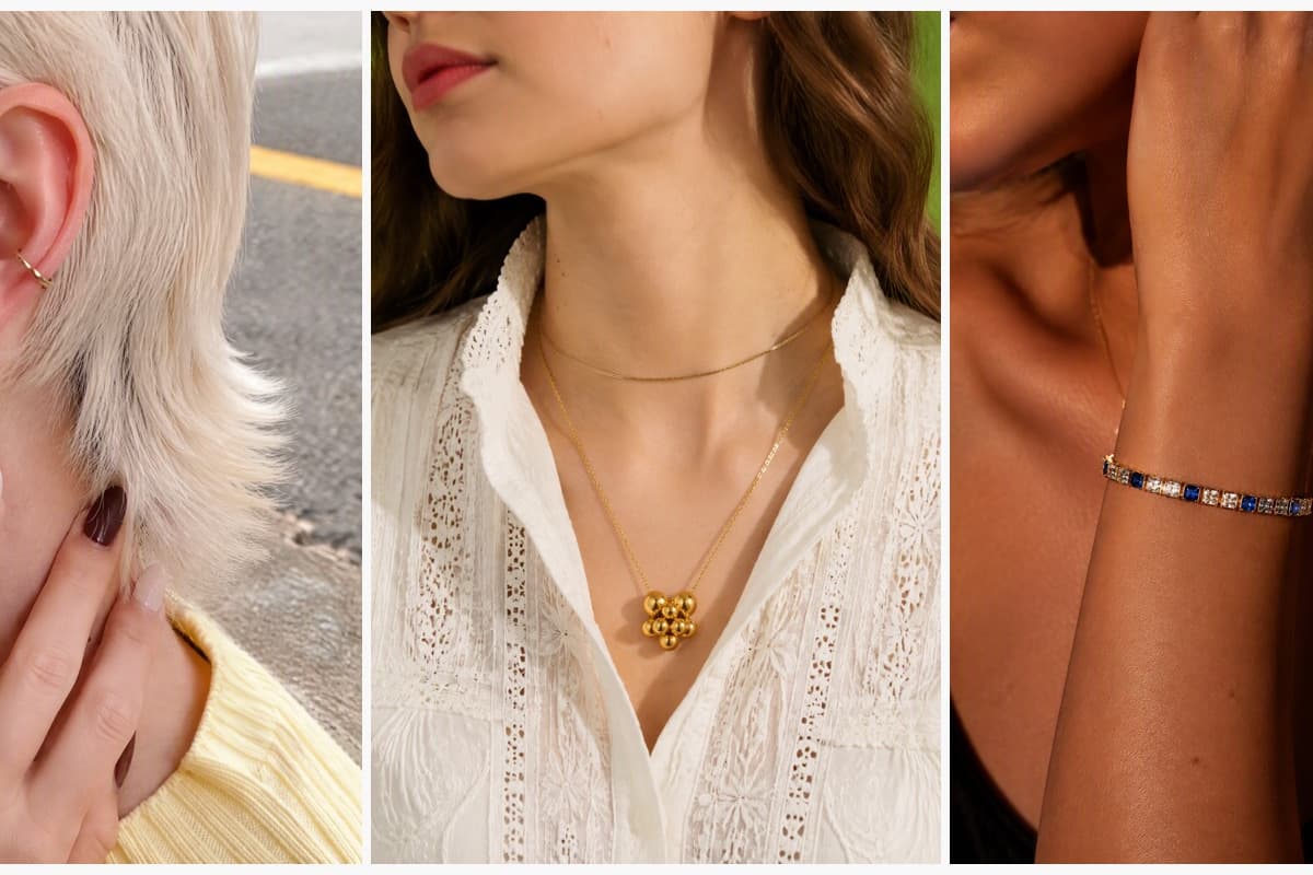 Textured Triangle Drop Earrings