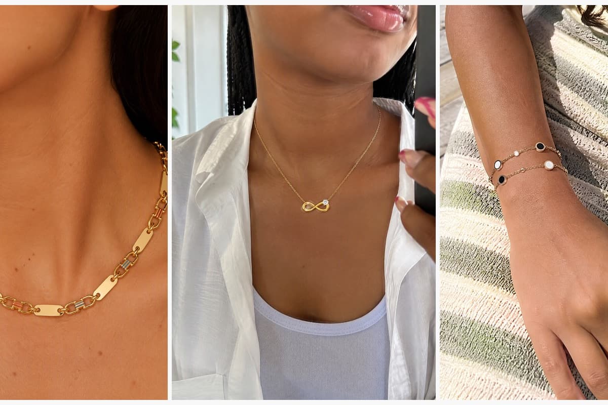 Trendy Rectangular Link Chain Necklace