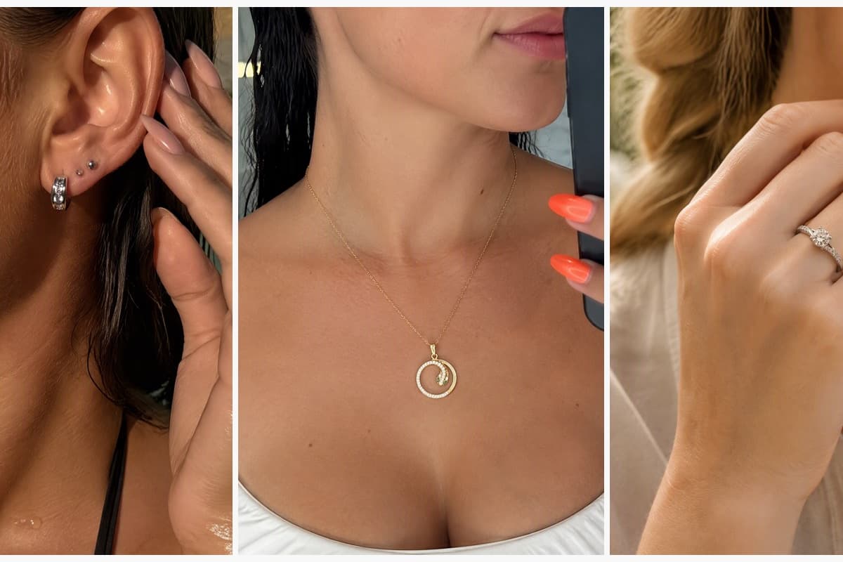 Paved Hoop Earrings