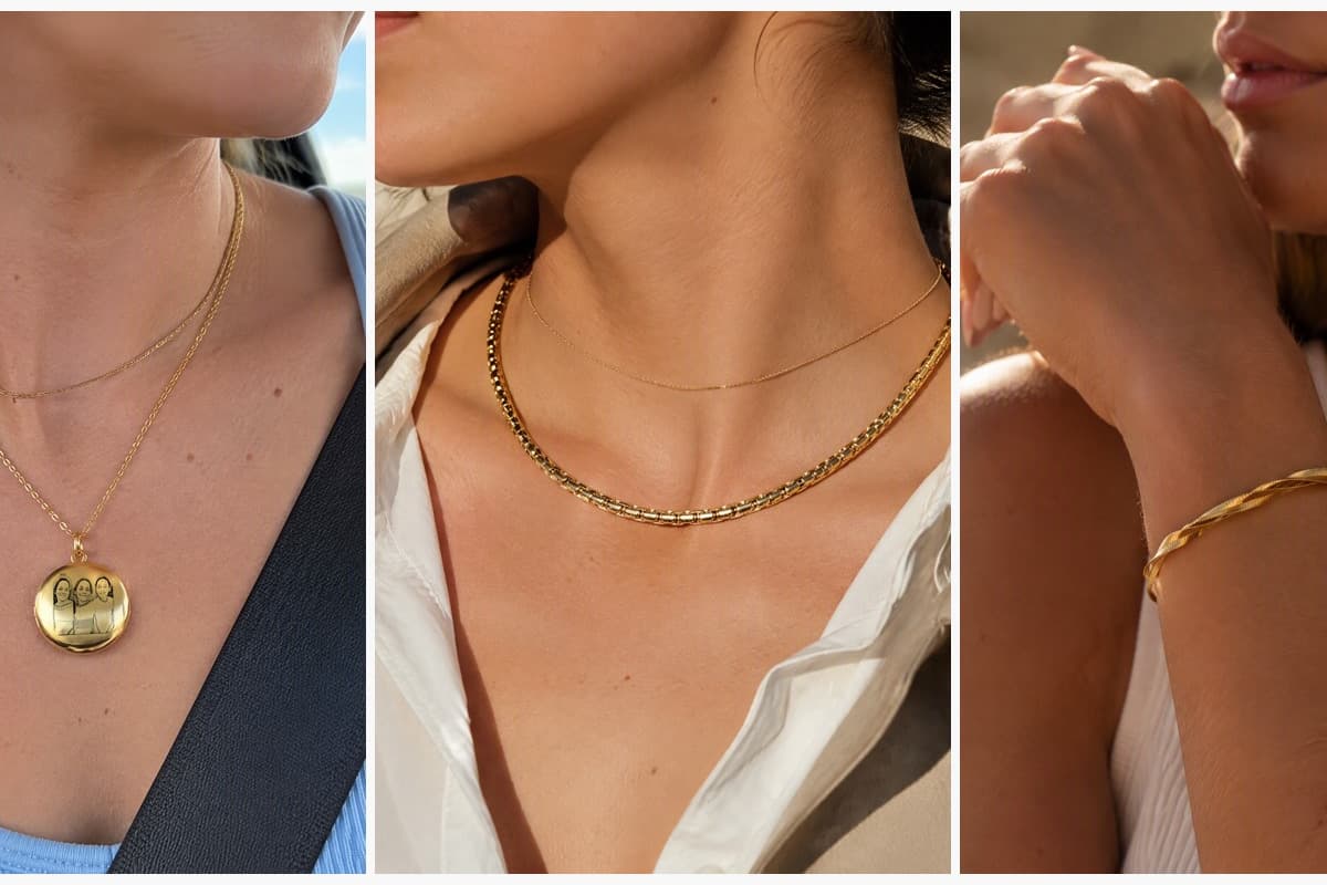 Round Photo Locket Necklace