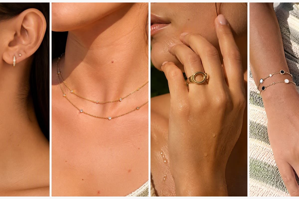 Dainty Paved Open Hoop Earrings