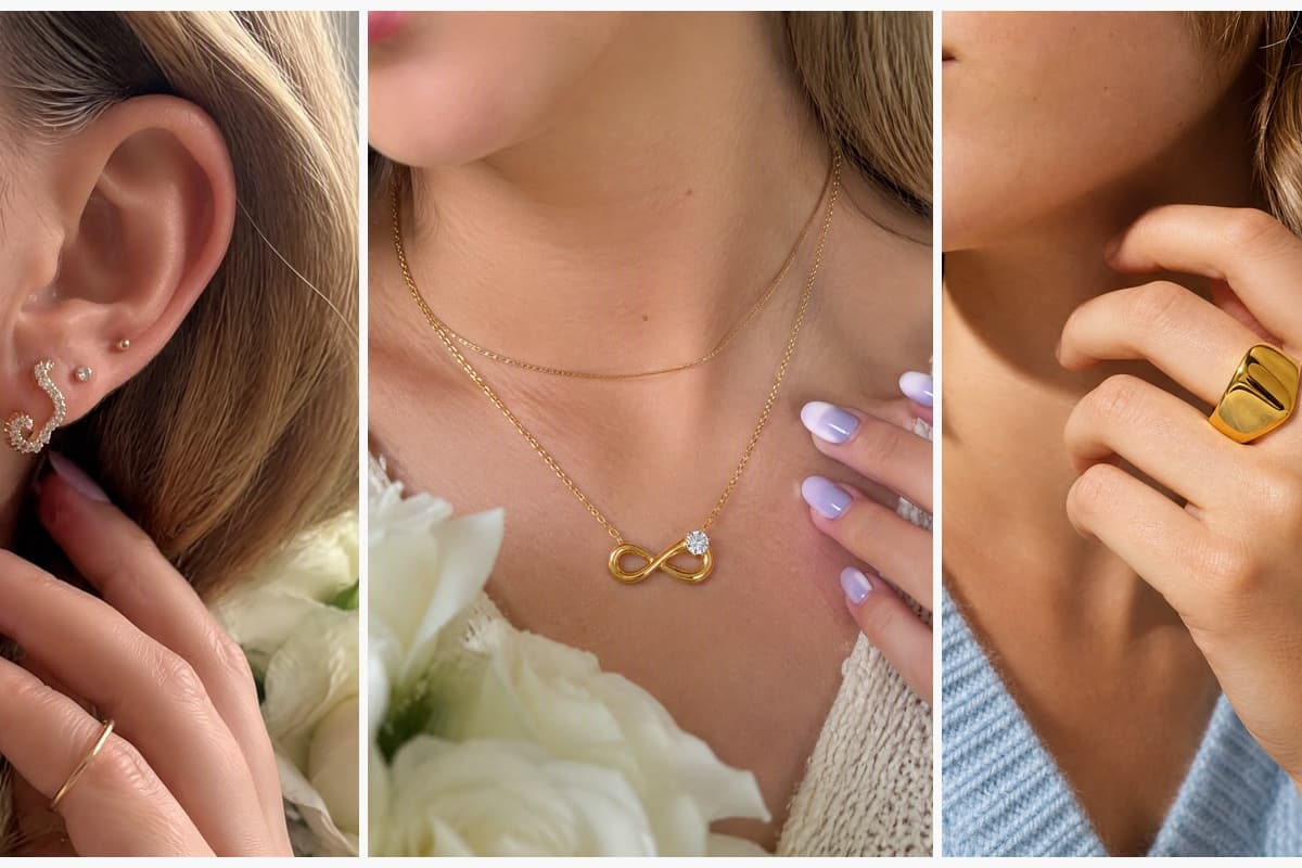 Dainty Letter S Stud Earrings