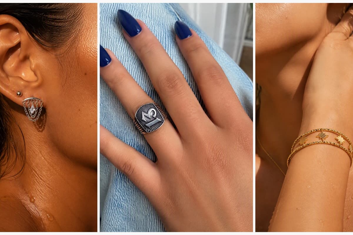 Chain Cage Stud Earrings