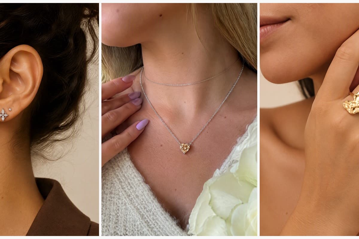 Dainty Four-Leaf Clover Stud Earrings