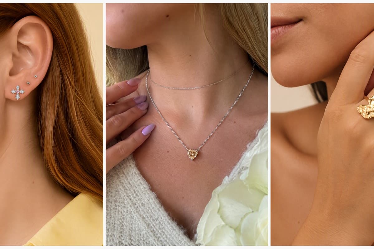 Dainty Cross Stud Earrings