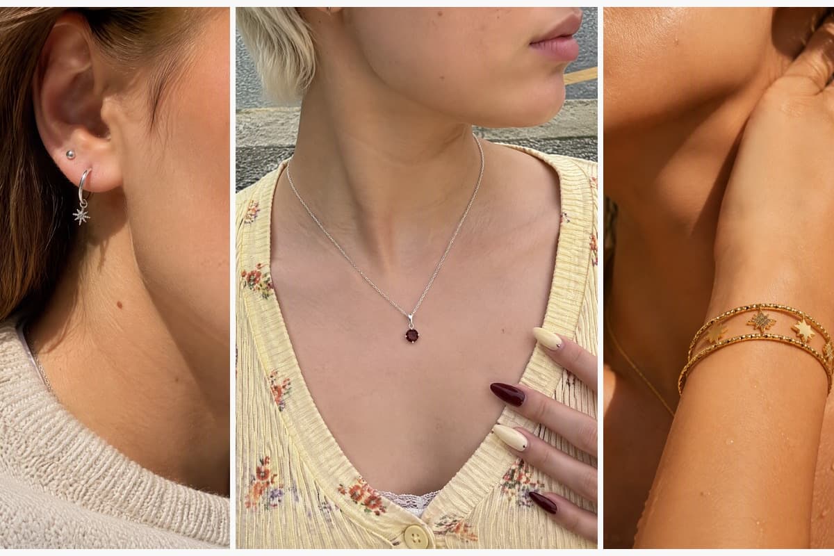 Dainty Star Charm Hoop Earrings
