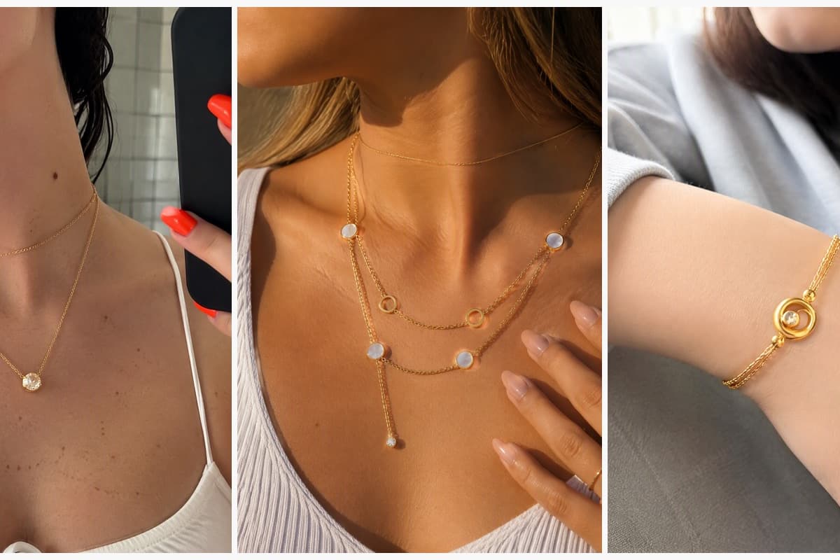 Dainty Single Stone Pendant Necklace