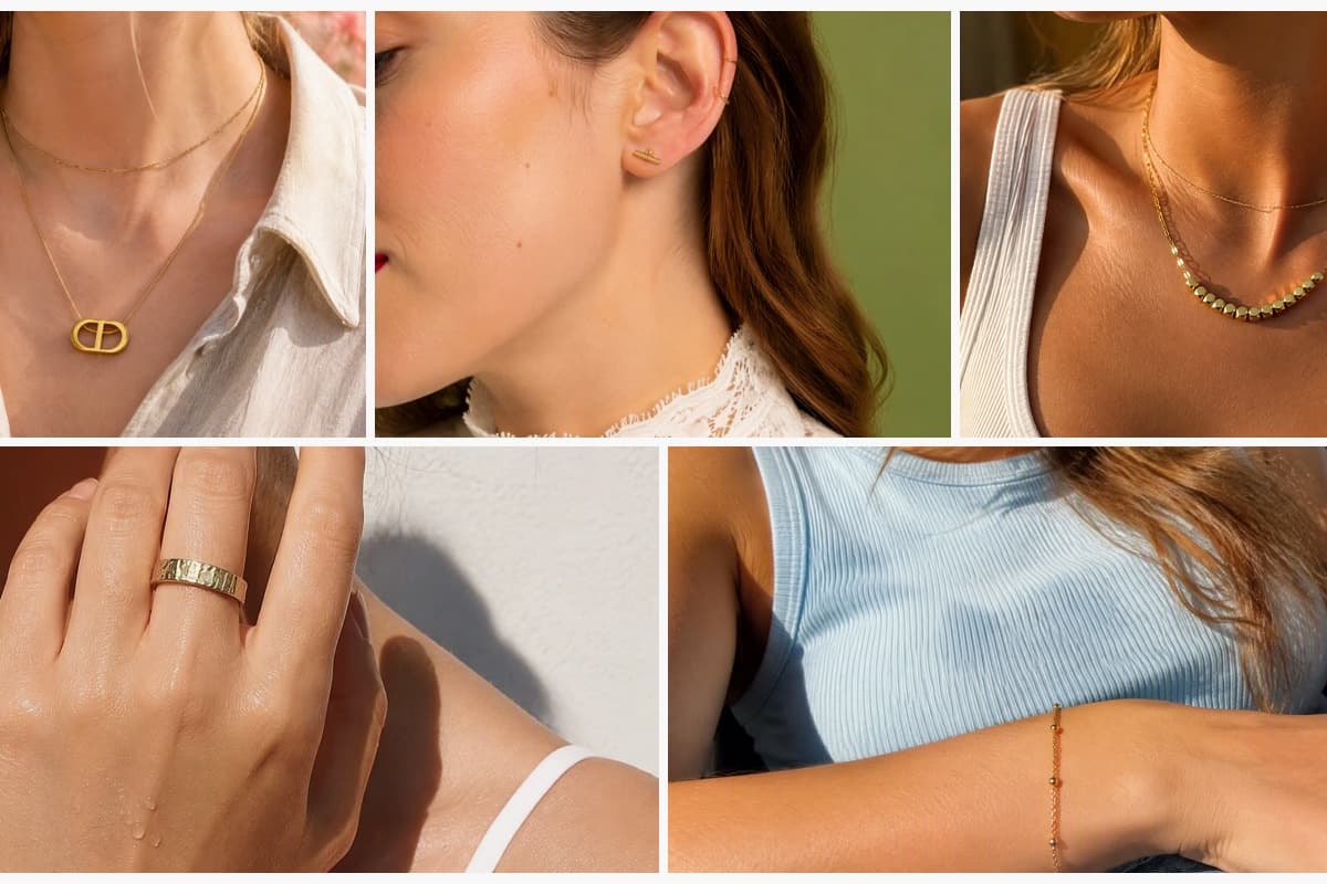 Minimalist Interlocking Oval Necklace