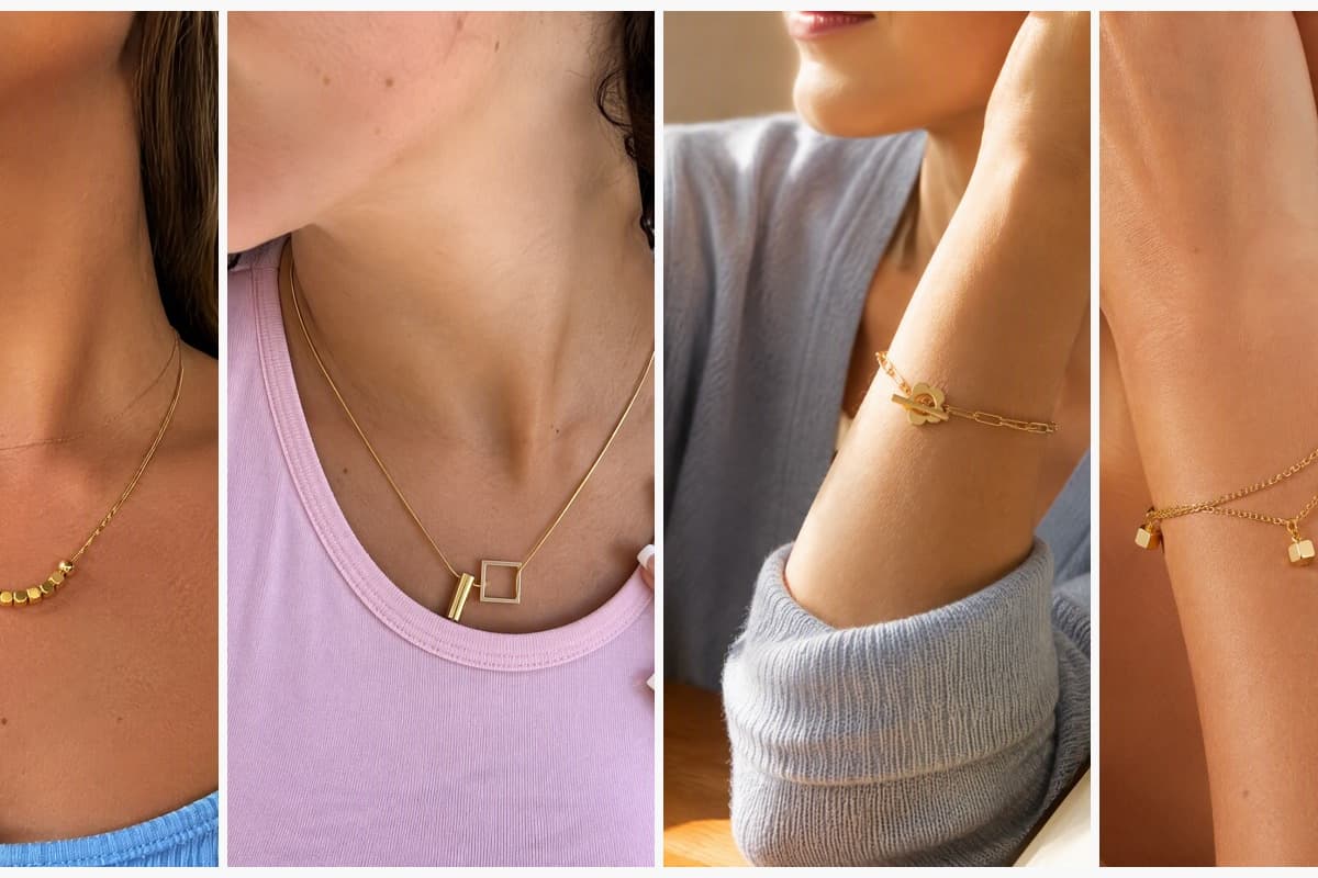 Dainty Beaded Snake Chain Necklace
