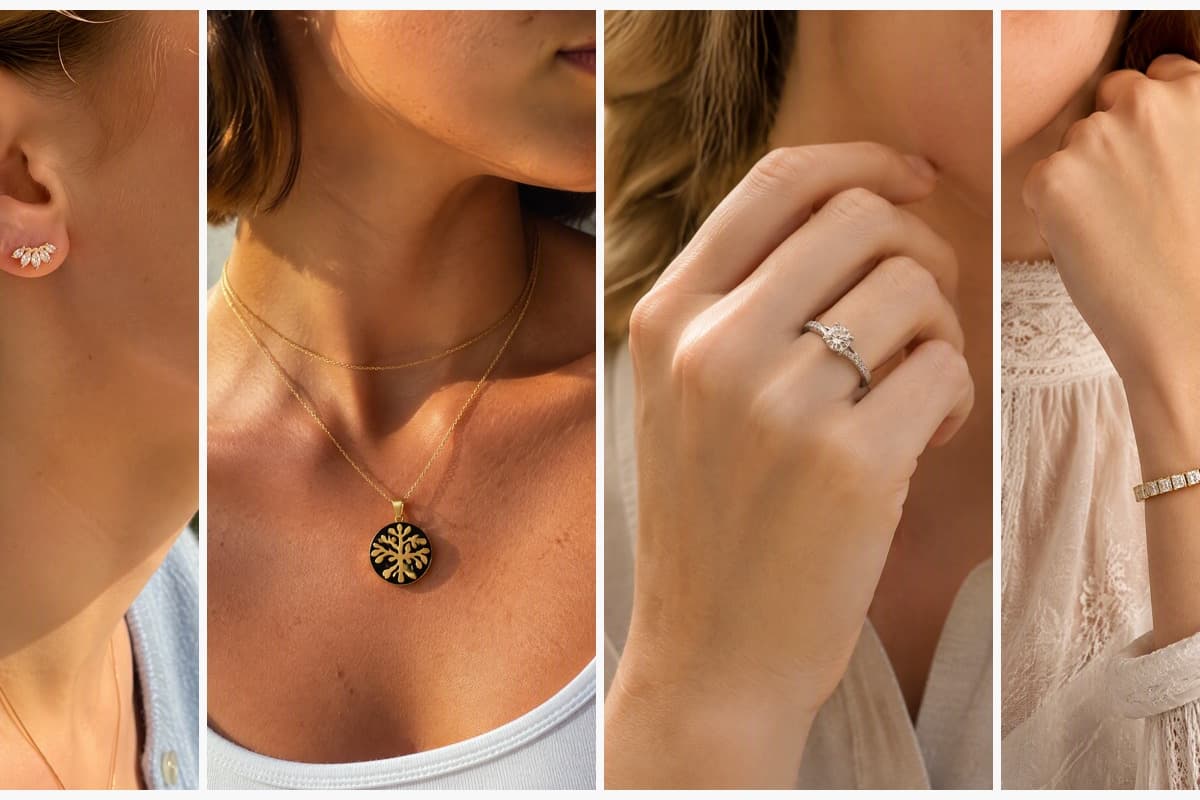 Dainty Flower Cluster Stud Earrings