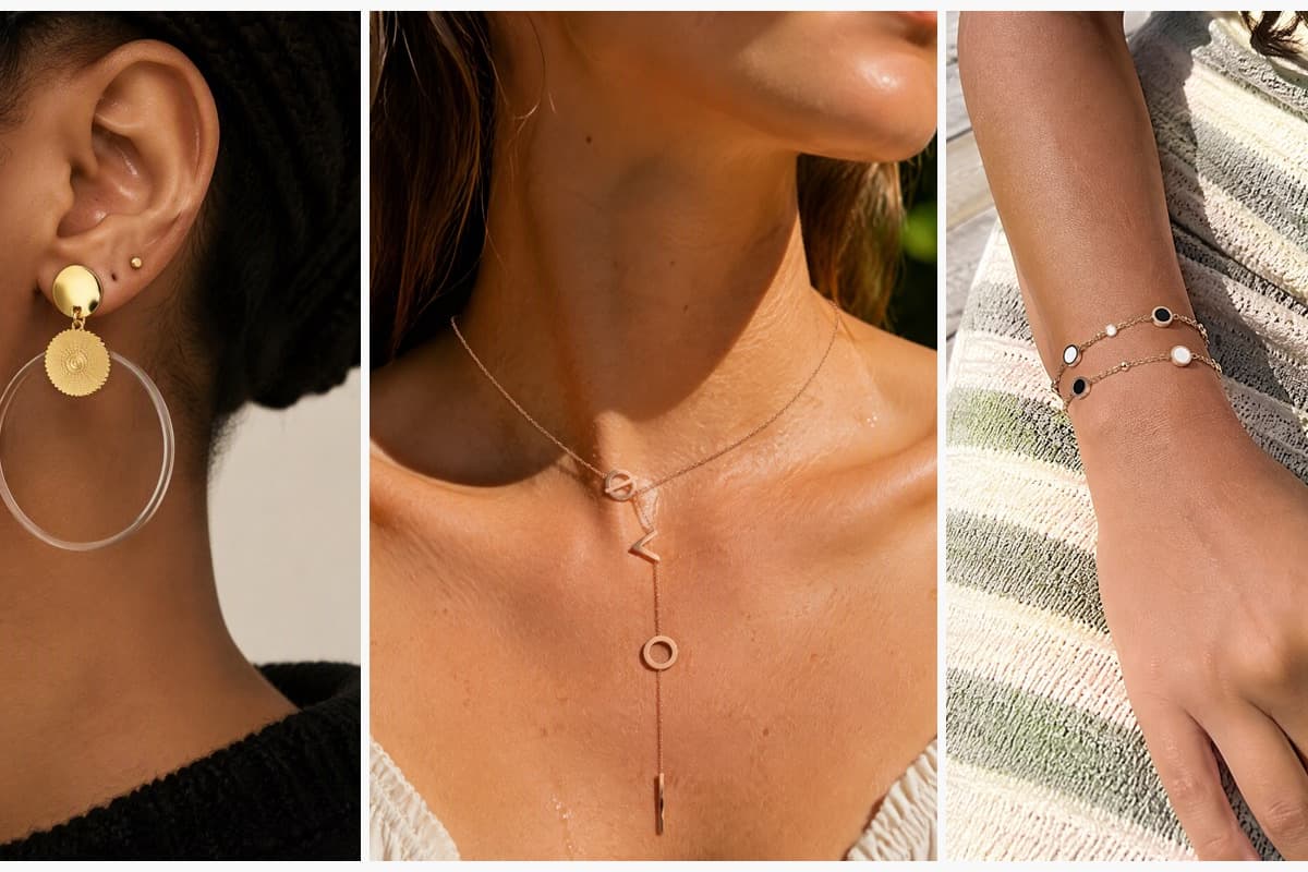 Boho Circle Disc Drop Earrings