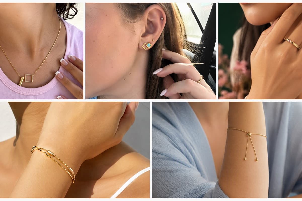 Minimalist Bar Square Snake Chain Necklace