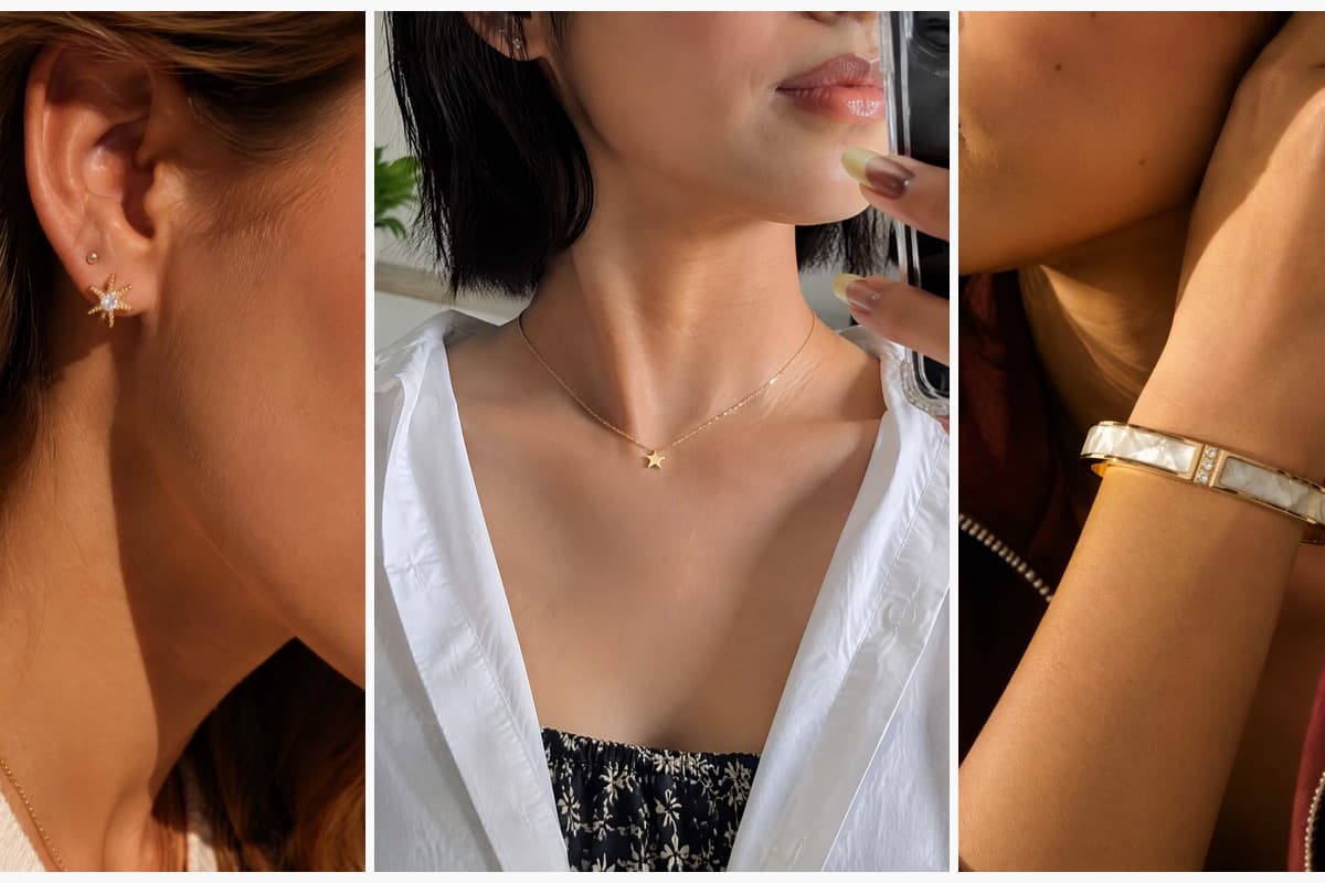Dainty Mixed Motif Stud Earrings