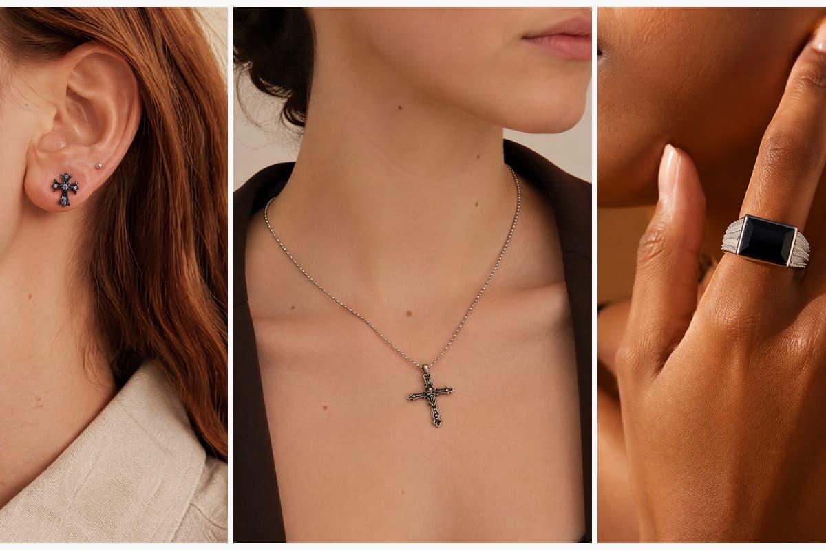 Cross Stud Earrings