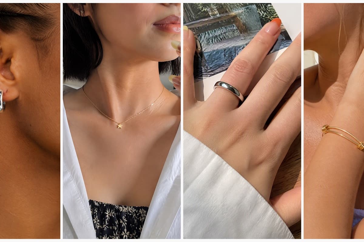 Star Hoop Earrings