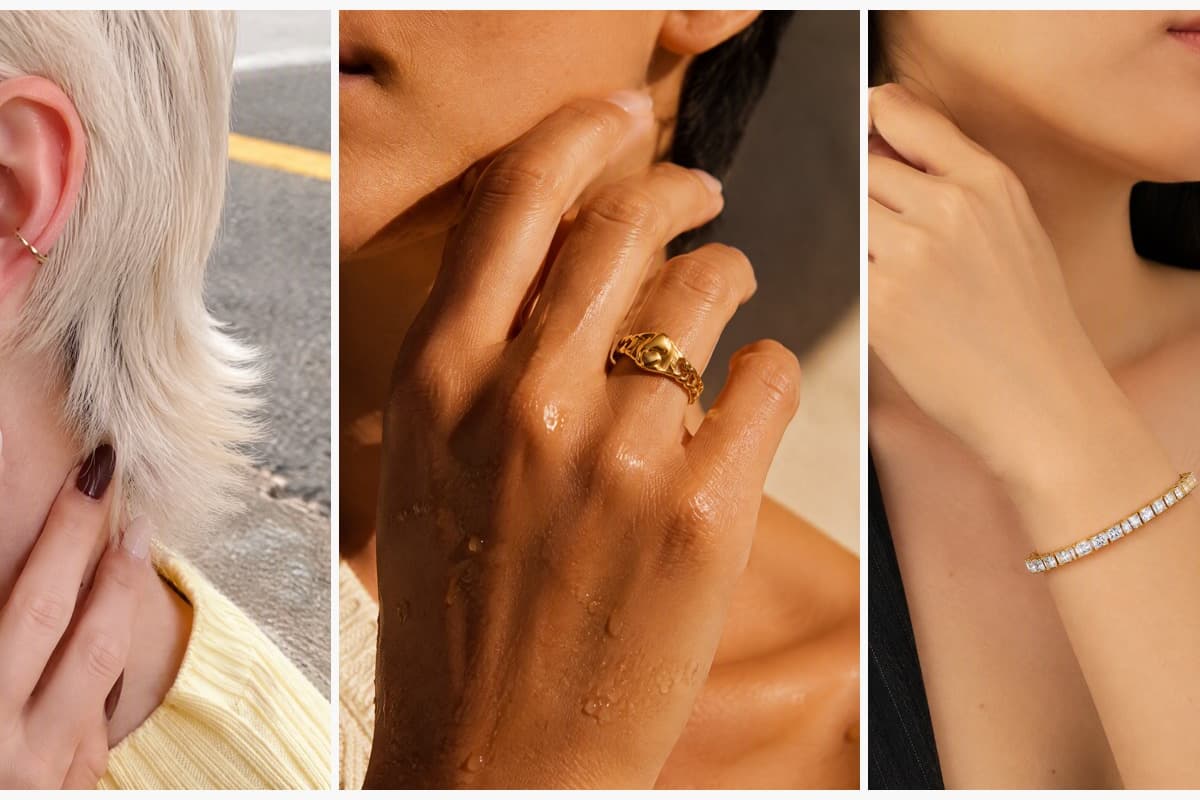Textured Triangle Drop Earrings