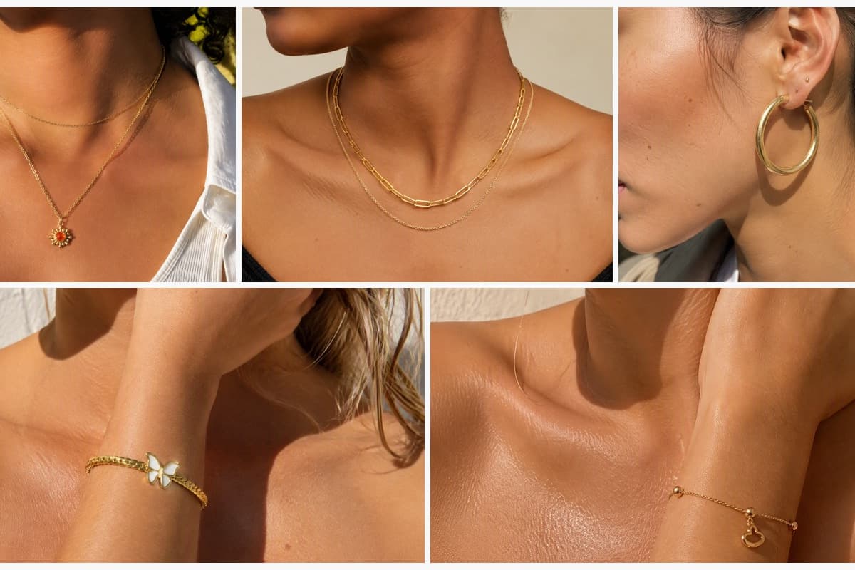 Dainty Flower Gem Necklace